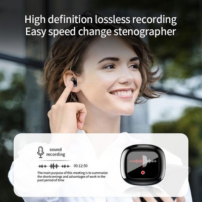 Kopfhörer Ladefall PC ABS Prämie Schwarz Ultra Lange Akkulaufzeit Weiß