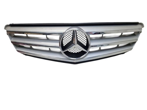 Parrilla Delantera Emblema Plateado / Cromo Compatible Con MERCEDES-BENZ