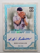 2020 Leaf Ultimate Draft - Reid Schaller #BA-RS1 Platinum Spectrum /50 (AU, RC)