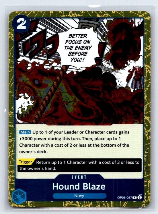 Hound Blaze (Jolly Roger Foil) R Premium Booster -The Best- OP05-057 LP