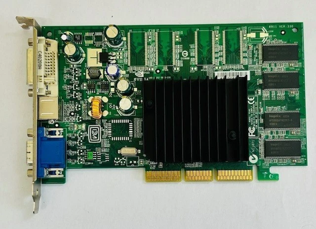 128MB Dell 9Y452 GeForce FX5200 DVI / VGA / S-Vid AGP Graphics Card 09Y452 - Image 4 of 4