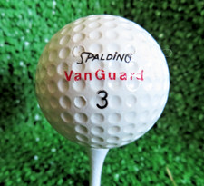 VINTAGE Spalding Van Guard 3 Golf Ball VIDEO Used With Few Club Marks RARE