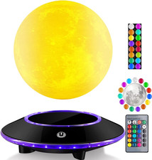 Floating Moon Lamp, 16 Colors 20 Models Levitating Moon Lamp Light Spinning Free