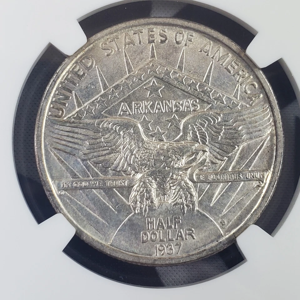 1937-S Arkansas Commemorative Half-Dollar - NGC Graded MS 63 -003 - Image 3 of 4