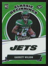 2022 Panini Classics Garrett Wilson Classic Beginnings Green #/15 #CB-10 Card