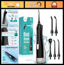 Portable Cordless Water Dental Flosser - Rechargeable Oral Irrigator, IPX7 Water
