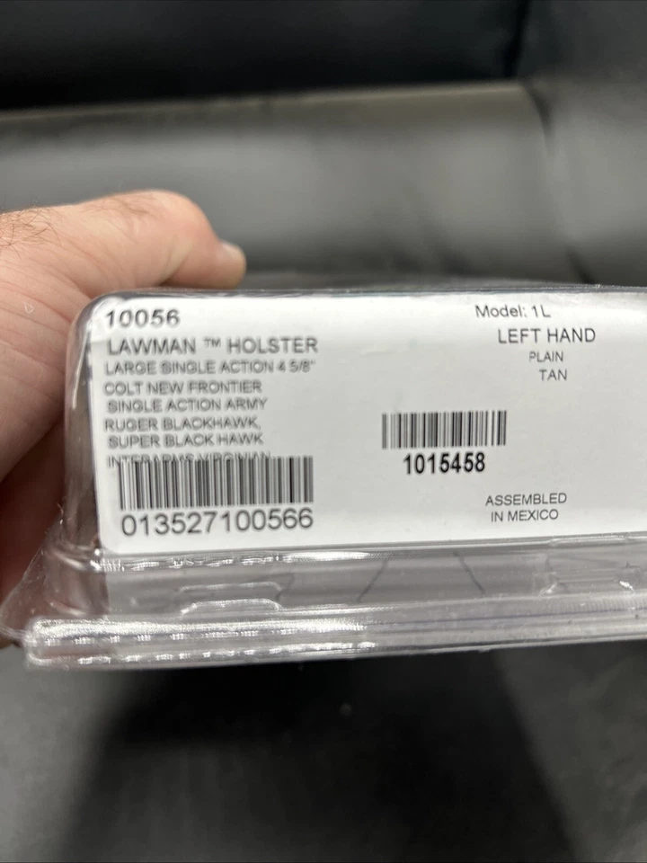 Bianchi Lawman 1L Holster Colt, Ruger Revolver, 4 5/8”, Leather, Left - Image 2 of 4