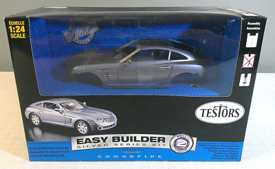 Testors 1/24 Scale Easy Builder Silver Series Kit Chrysler Crossfire Die Cast