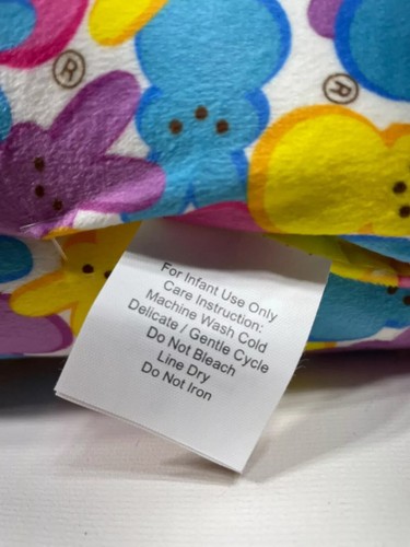PEEPS~9" Easter Bunny Stuffed Plush & Blanket Throw Set 50"× 60~Yellow Pink 2025 - Picture 12 of 14