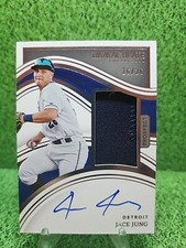 2023 PANINI IMMACULATE PROSPECT RC #38 JACE JUNG JERSEY NUMBER AUTO PATCH 16/26