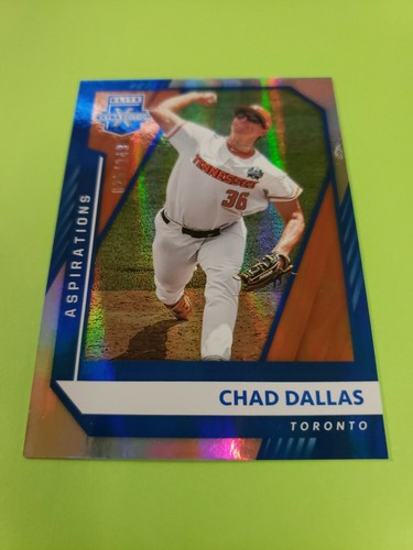 Chad Dallas 2021 Panini Elite Extra Edition Blue Aspirations 25/249 ,Blue Jays - Picture 3 of 5