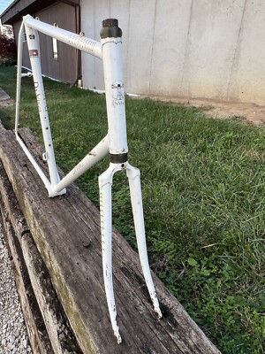 vintage Da Vinci Road Bike Frame & Fork Columbus Steel Lugged 60cm