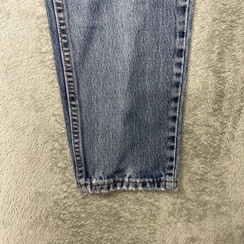 Vintage Y2k Levi's 550 Jeans Relaxed Fit Tapered Leg 9 Jr. M Blue Wash Zip Fly - Bild 4 von 17