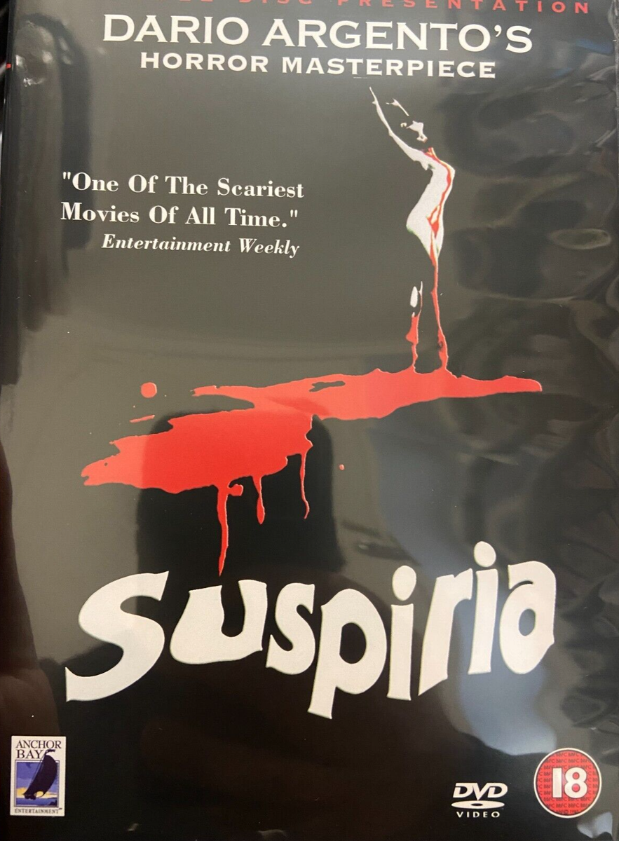 Suspiria region 2 DVD (2 discs) 1977 Dario Argento classic horror