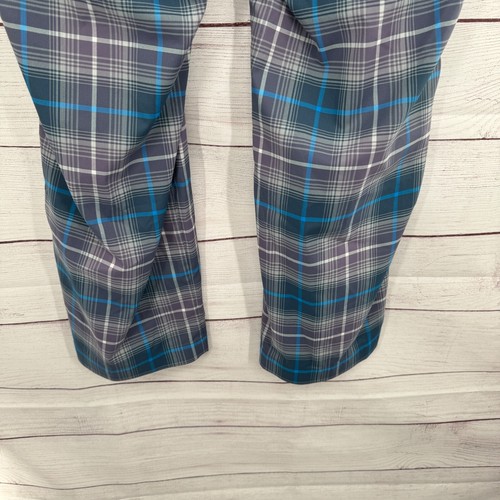 Nike Golf Tour Performance Plaid Dri-FIT Golf Pants Blue Gray Mens Size 36x30 - Picture 11 of 13