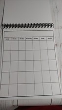 Premade 8.5x11 Portrait Unaltered Blank Scrapbook Calendar