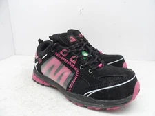 Moxie Trades Women's Robin Aluminum Toe Composite Plate Work Shoe Black/Pink 8.5