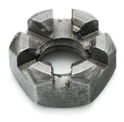 ALBANY COUNTY FASTENERS Plain Steel Slotted Hex Nut Carbon Steel Castle Nuts - Select Size & Qty