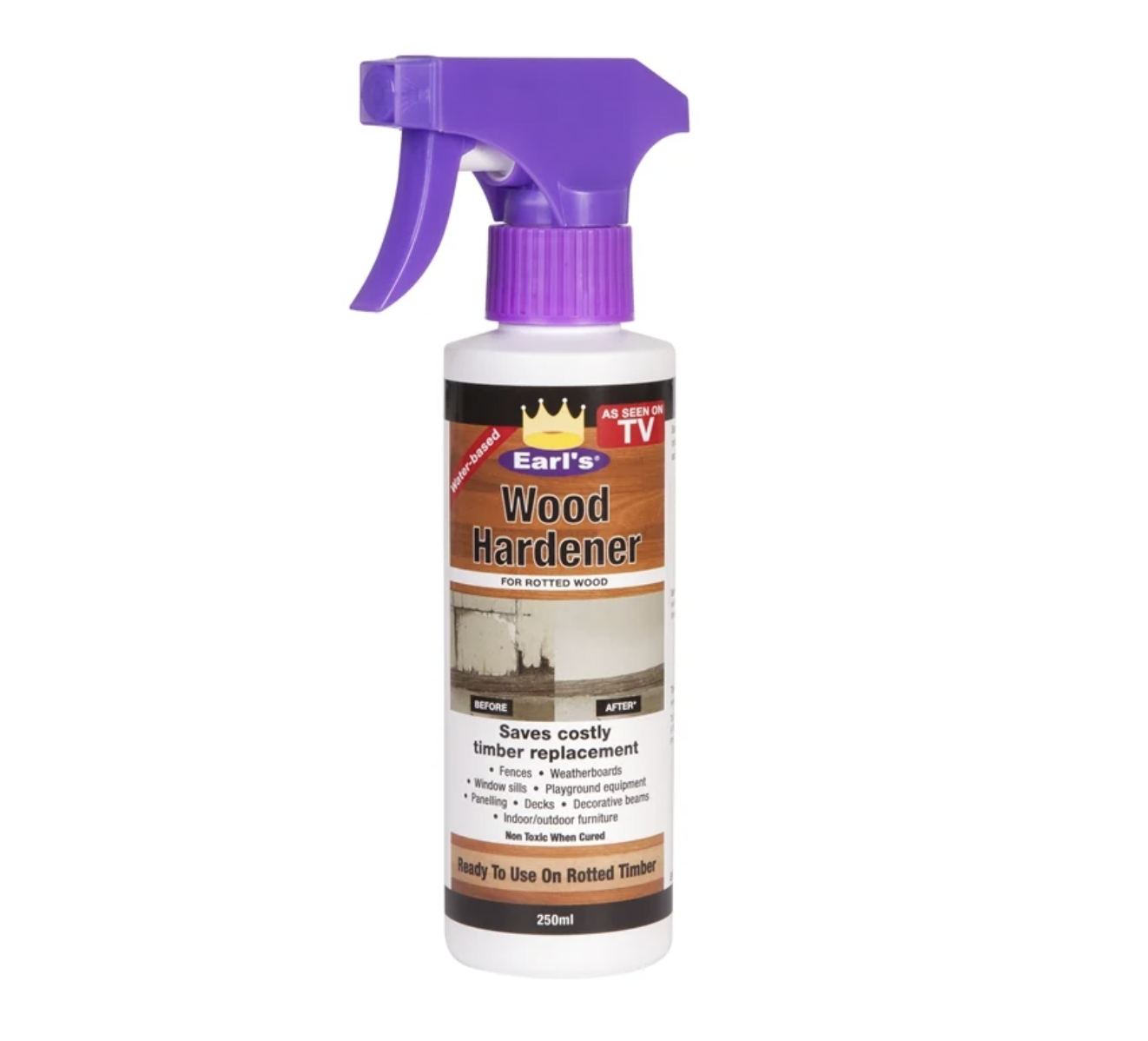 Earl's 250ml Wood Hardener Ready Pre Mixed Interior Exterior Restoring