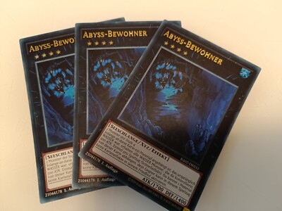 Yu Gi Oh! 3x Abyss-Bewohner (RA02-DE033) ULTRA RARE