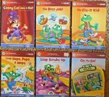 EUC Lot of 6 LeapFrog Early Reading Books - Consonants  Short Vowels w Review