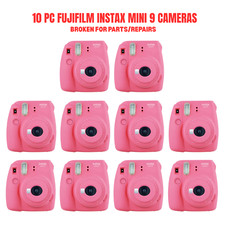 10 PC FUJIFILM Instax Mini 9 Flamingo Pink- FOR PARTS/ REPAIR