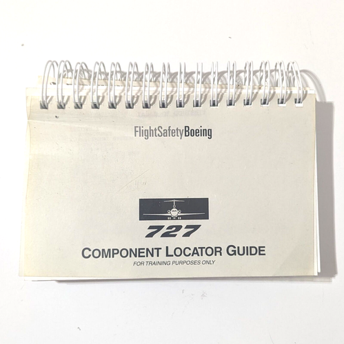 Vintage Boeing 727 Component Locator Guide Training Manual