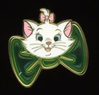 HKDL Carnival 2023 Aristocats Marie Bow Stained Glass Green Disney Pin