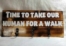 Dog Leash Holder Time to take our human for a walk with your choice of hooks
