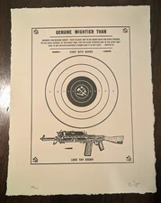 Love Thy Enemy Ravi Zupa Letterpress 2017 Art Print Poster Signed #188/200