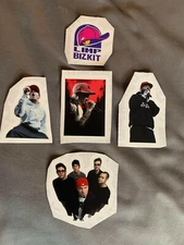 Lot (5) LIMP BIZKIT 1 1/4" to 2 1/2" Band Logo Stickers FRED DURST FAST! FREE!