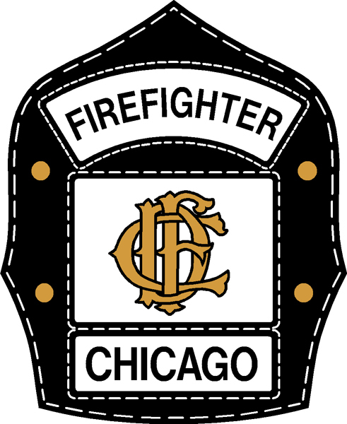 Chicago Fire Dept. EMS Abzeichen - Authentisches Rettungsdienst Abzeichen Aus Baumwolle