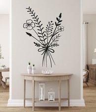 Field Flowers Bouquet Wall Decal Floral Sticker Room D cor Removable AA108