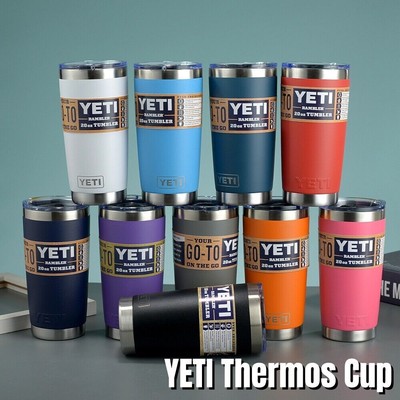 YETI Thermos Cup Rambler Stainless Portable Double Wall Coffee Mug Water Bottle