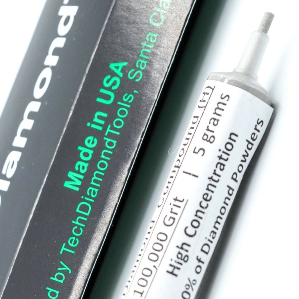 TechDiamondTools Diamond Polish Compound Polish Paste 3,000 Grit Mesh 3 6 Microns Fine Polishing 5 Grams Medium M 25 Concentration Powder
