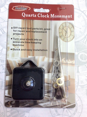 DO IT YOURSELF CLOCK REPAIR  Mudder Quartz Clock Movement 1/2'' Shaft Brand New!