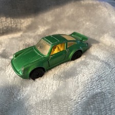 Lesney Matchbox Superfast 3 Green PORSCHE TURBO w/ Orange Yellow Interior