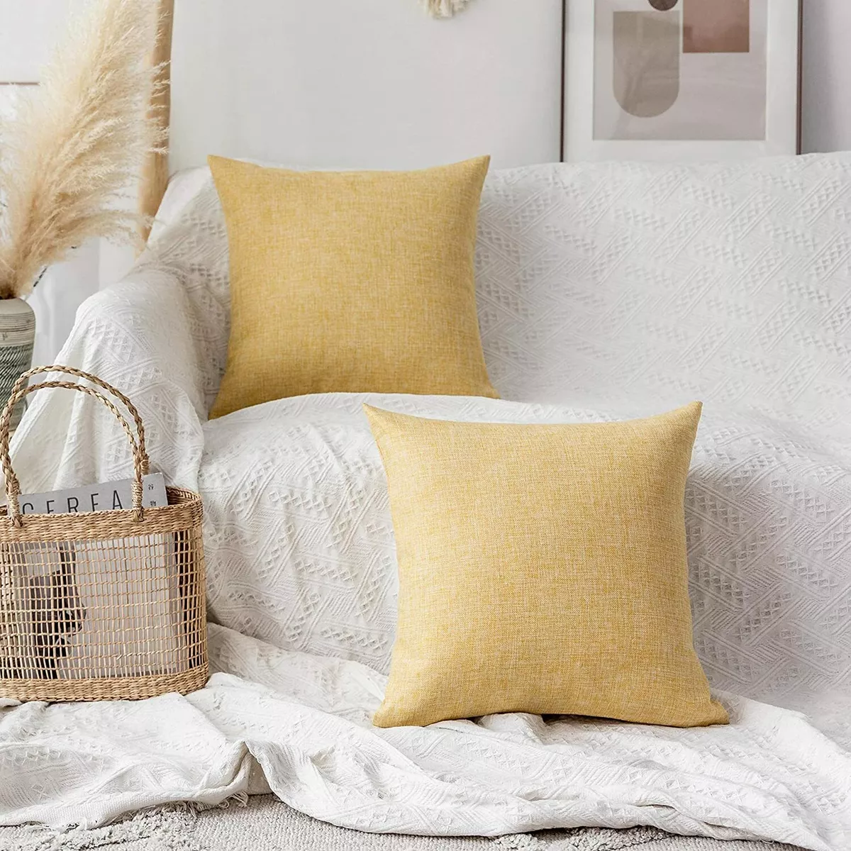 Linen pillow store covers 18x18