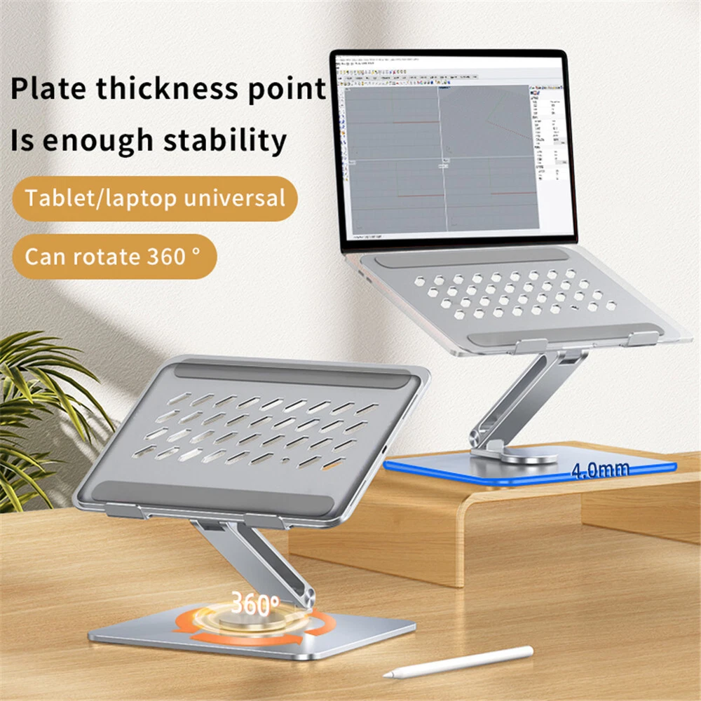 Laptop Stand Aluminum Computer Riser Ergonomic Adjustable Notebook Stand Holder