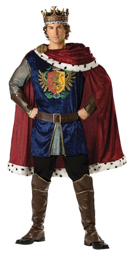Noble Rey Adulto Para Hombre Traje Medieval Real el Príncipe Ball Traje  Incharacter 1063 | eBay