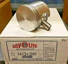 Silvolite 1413.060 Piston set of 6 060 Pistons for 1941-1962 GM Chevy 235 6 cyl 