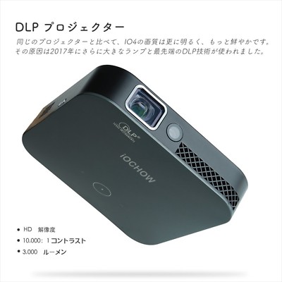 iOCHOW iO4 ミニプロジェクター IO4 HD projector | iOCHOW iO4 ミニ プロジェクター, ポータブル式