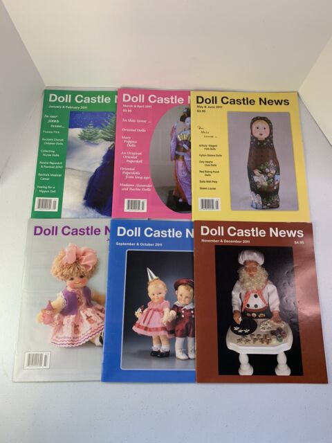 Vintage Doll Castle News Magazine 2011 bi-monthly 6 issues full year SV10123