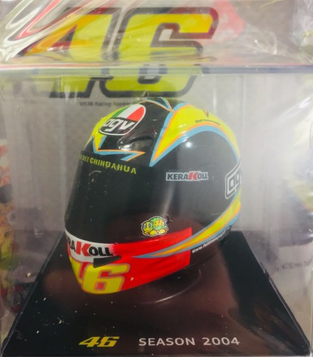 CASCO HELMET VALENTINO ROSSI 2004 W. CHAMPION SPARK 1:5 +MAGAZINE no  MINICHAMPS | eBay
