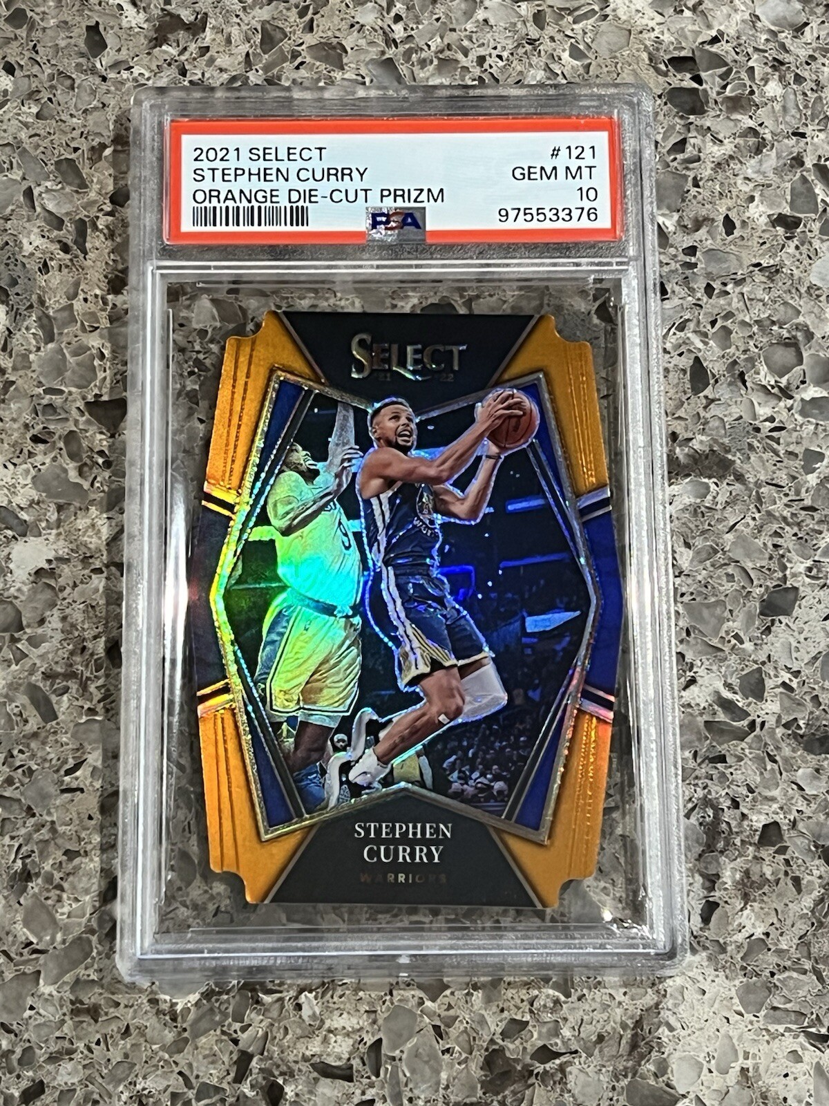2021 Stephen Curry Prizm 75th PSA 9