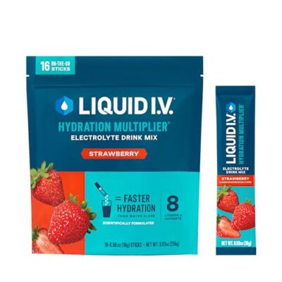 Liquid I.V.  Hydration Multiplier  - Strawberry - Hydration Powder Packets | ...