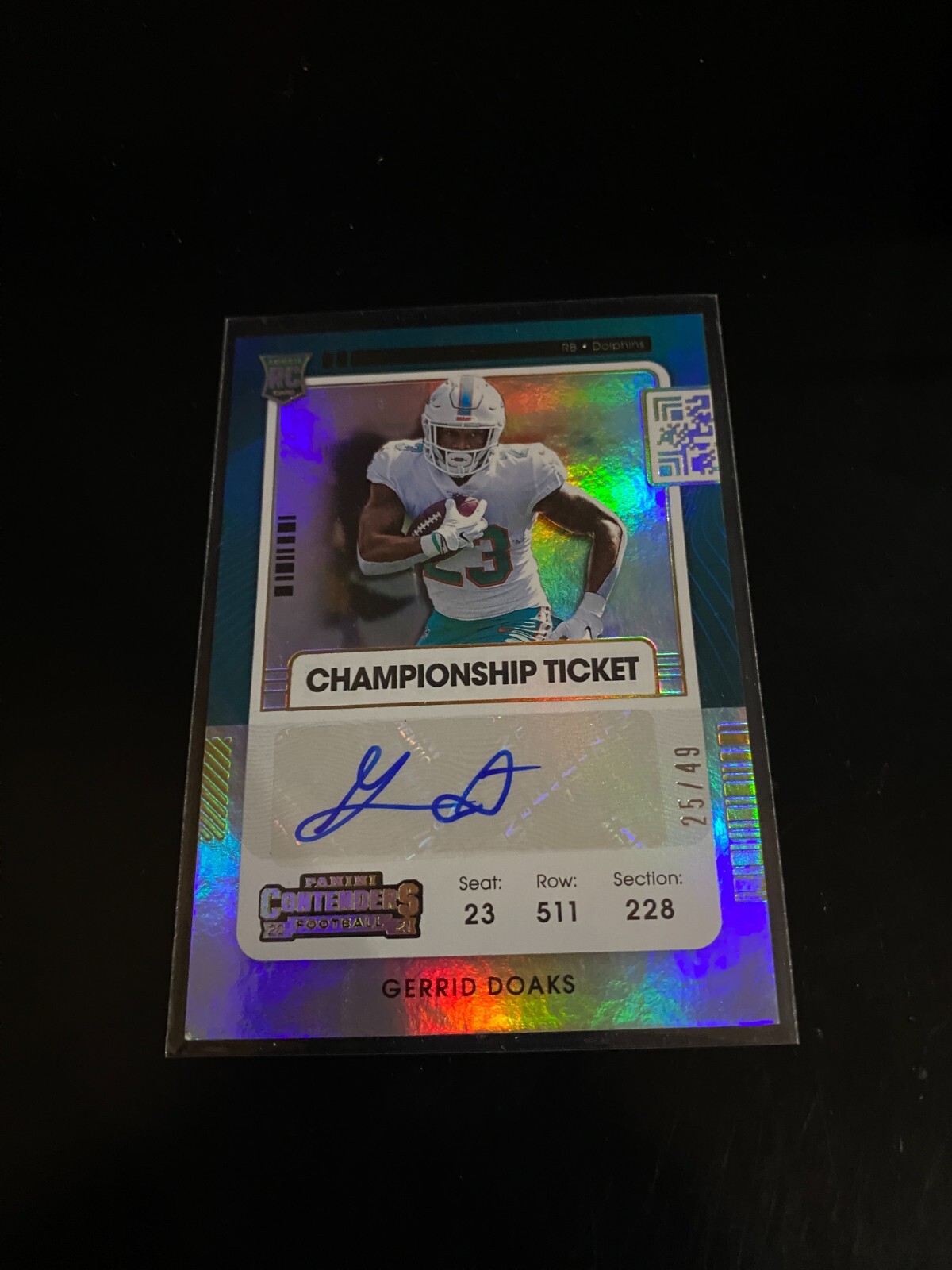 Gerrid Doaks Panini Contenders #255 Autograph-Championship