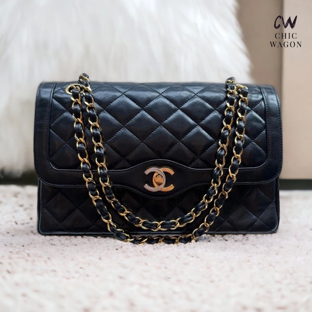 Chanel bag with gold and silver chain sale