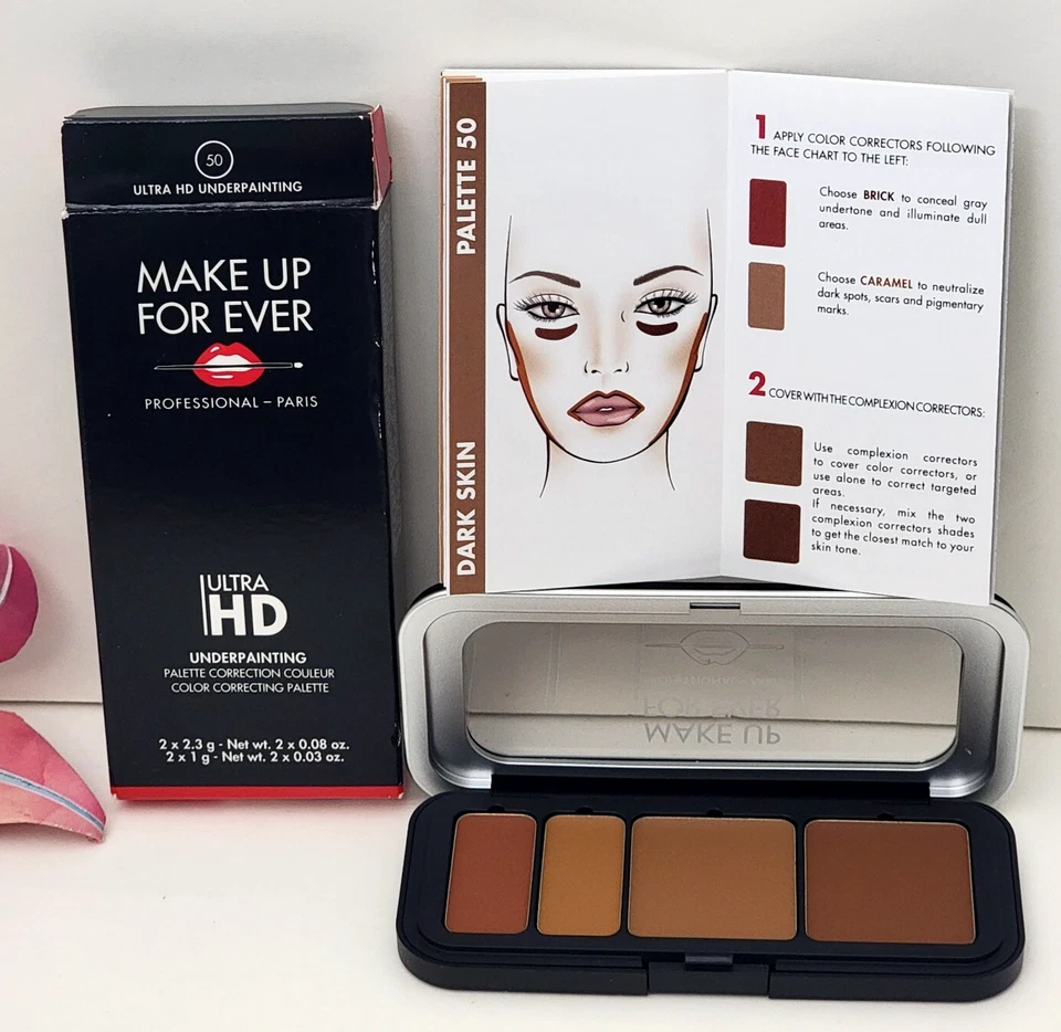 MAKE UP FOR EVER ULTRA HD Underpainting Color Correcting Palette # 50 DARK SKIN - Image 2 of 3