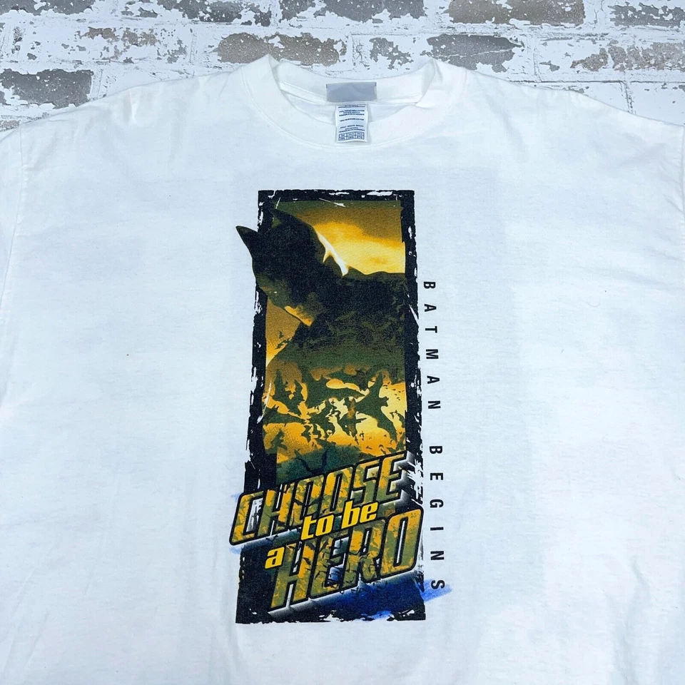 Camisa De Colección Mark Martin Batman Comienza Hombres XXL 2XL Blanca Y2K Película Promo Nascar Foto 4 de 4